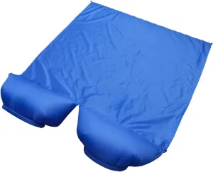 4Pcs Outdoor Inflatable Sleeping Pad for Two Portable Dampproof Travel Cushion with Ground Nails for Beach and Blue