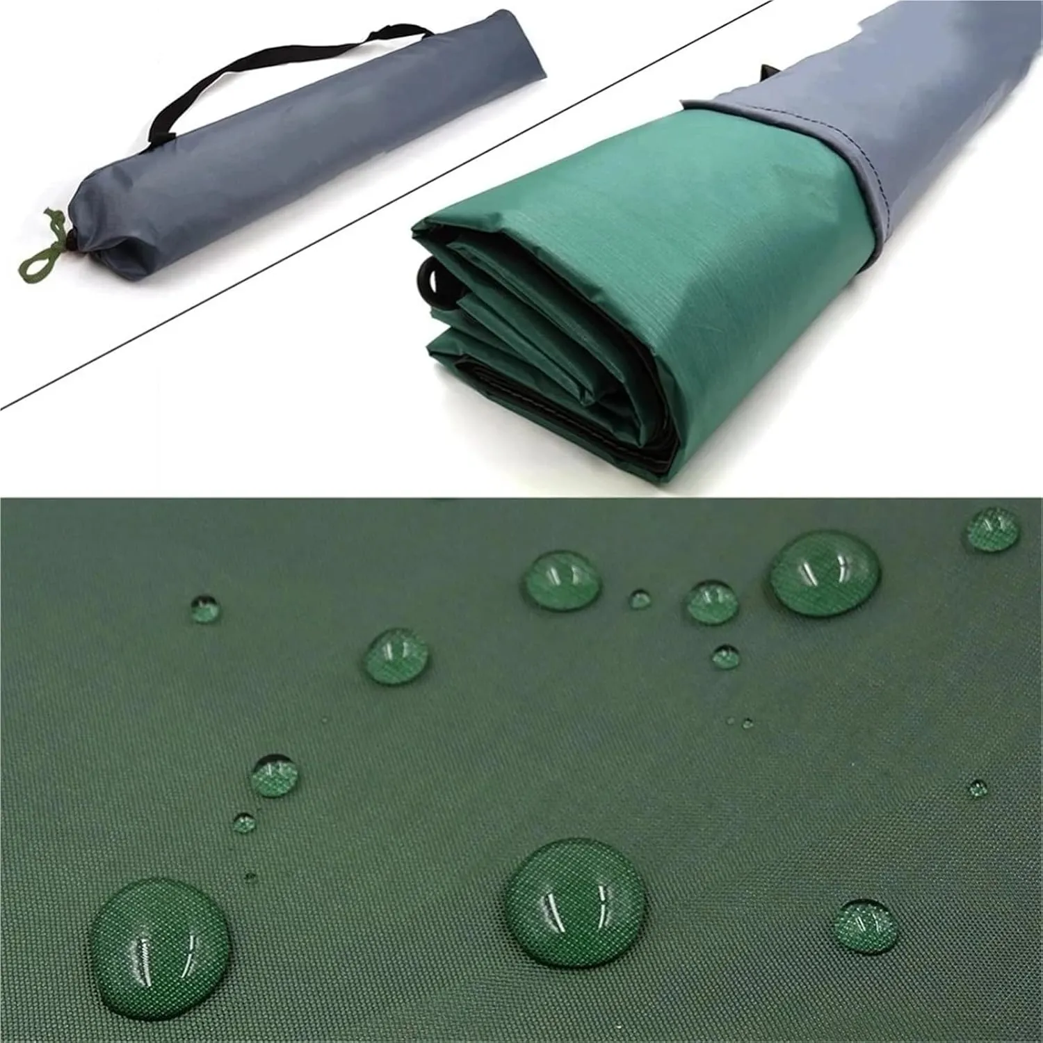 4x3m 3x3m Awning Waterproof Tarp Tent Shade Ultralight Garden Canopy Sunshade Outdoor Camping Hammock Rain Fly Beach Sun Shelter for Outdoors, Picnic(Awning Irons,3x5m)