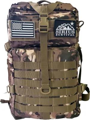 50L Expeditionary Tactical Backpack - Large Molle Bag