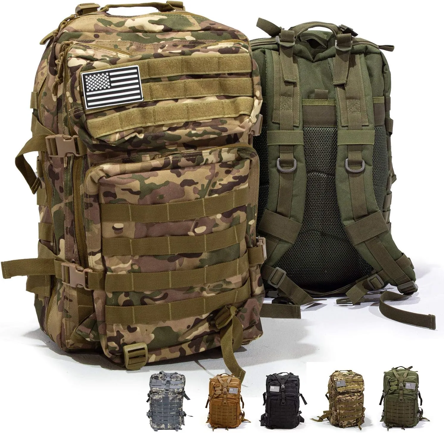 50L Expeditionary Tactical Backpack - Large Molle Bag