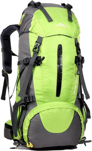 50L Hiking Backpack Waterproof Lightweight With Rain Cover,Outdoor Sport Daypack For Men Women Climbing Camping Touring