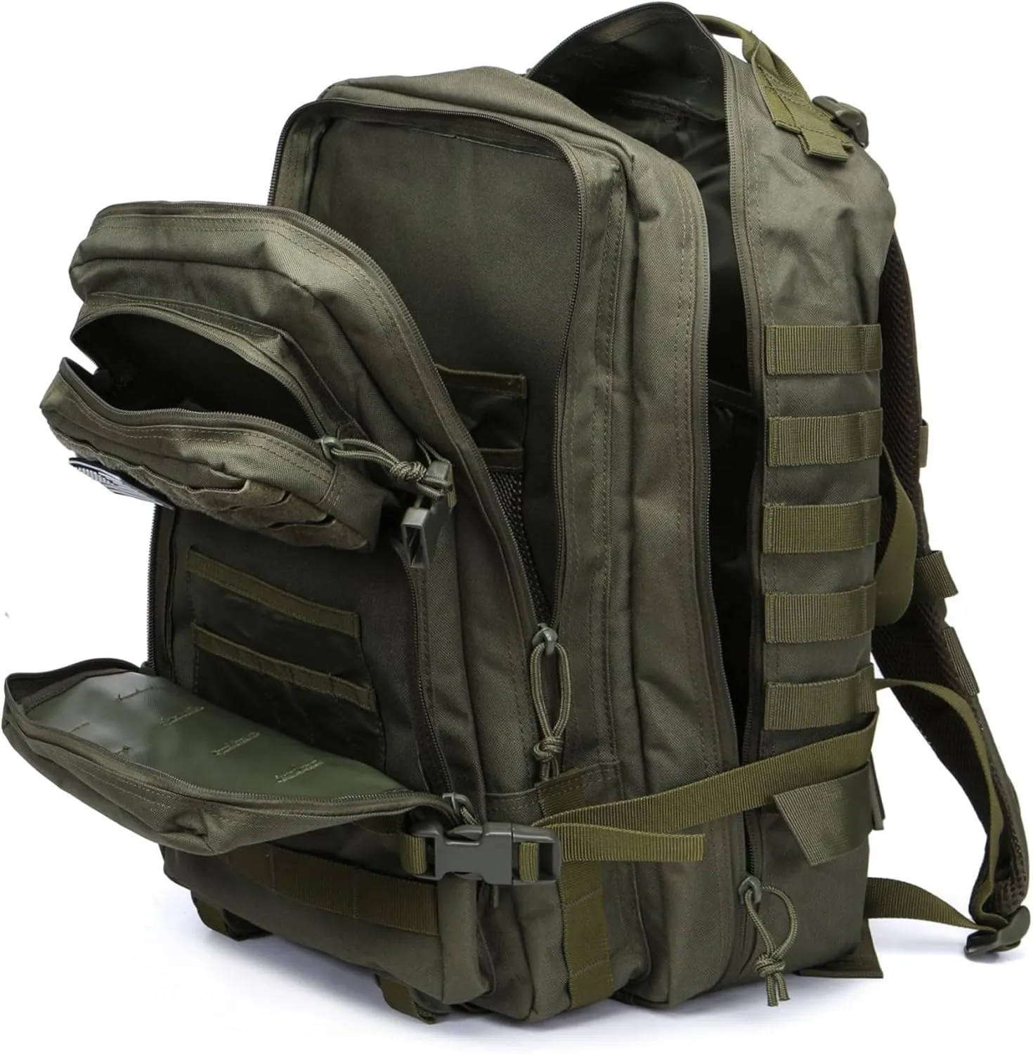 50L Sturdy Waterproof Fishing Hunting Bag Outdoor Military Tactical Sports Fitness Camping Hiking GYM Bag Backpacks (Green)