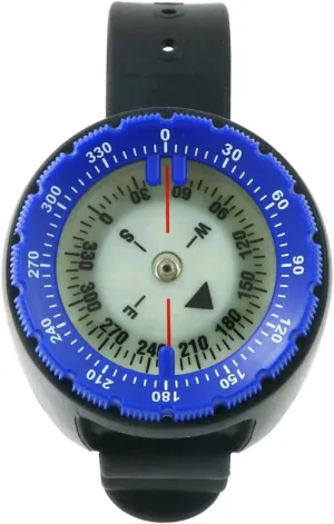 50M Scuba Dive Compass Portable Underwater Diving Navigation Wrist Noctilucent Compass with TPU Band for Underwater Diving, Sailing, Camping, Hiking