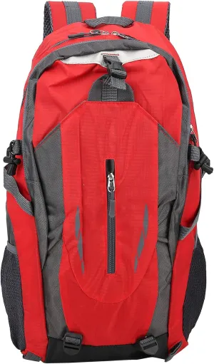 6 Colors 40L Climbin Backpack, Waterproof Shoulder Backpack, Multiple Pockets Travel Backpack for Outdoor Sports Campin(Red)