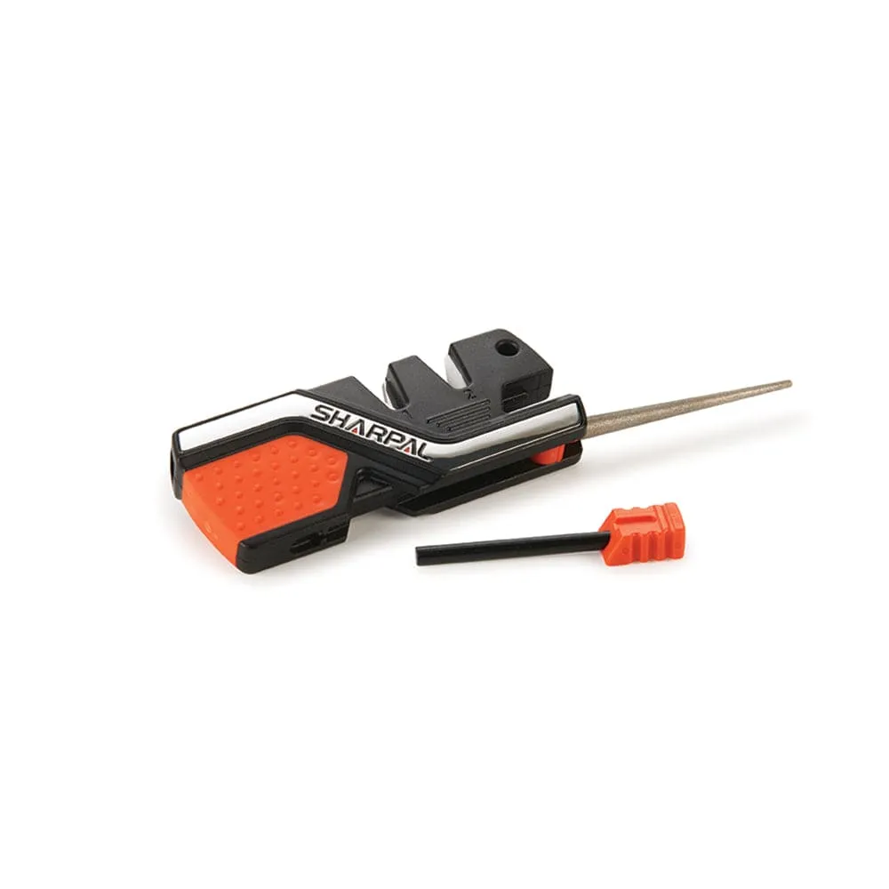 6-in-1 Knife Sharpener and Survival Tool