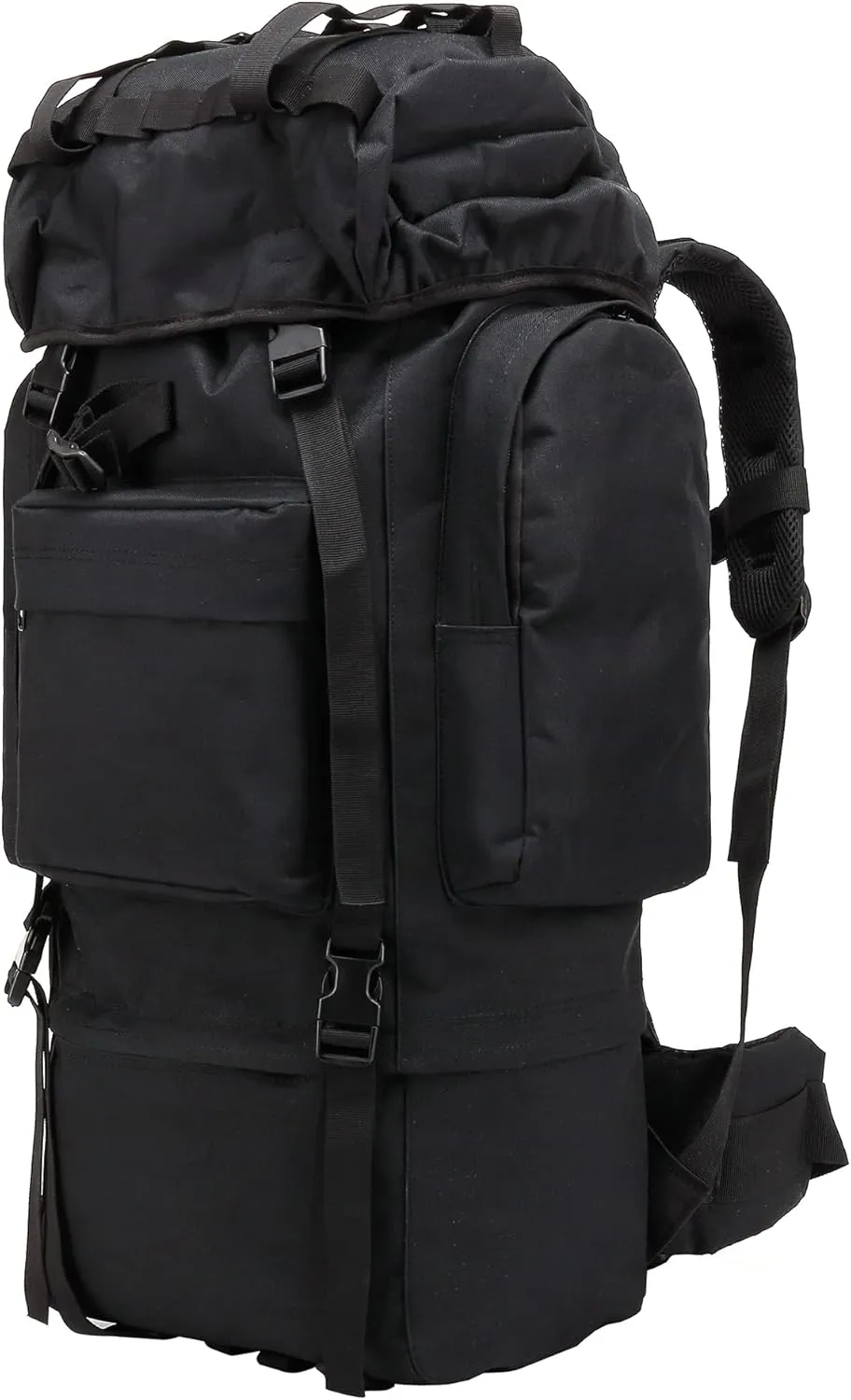 65 liters camping trekking military tactical backpack travel backpack hunting backpack (黑色)