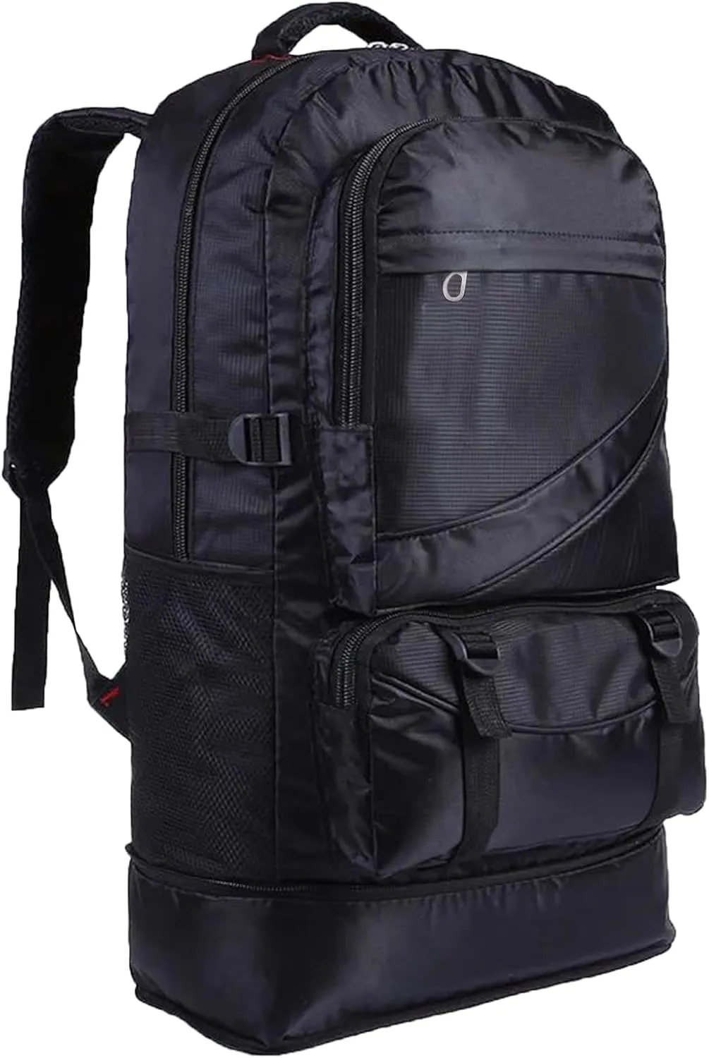 65L Hiking Backpack Large Tactical Backpack for Woman Man Lightweight Travel Backpack Laptop Backpack for Climbing Camping Sport Outdoor (Black)
