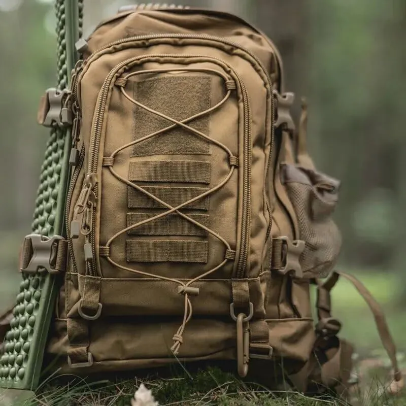 65L Military Tactical Backpack Army Molle Assault Rucksack Men Backpacks Travel Camping Hunting Hiking Bag (camo 2)