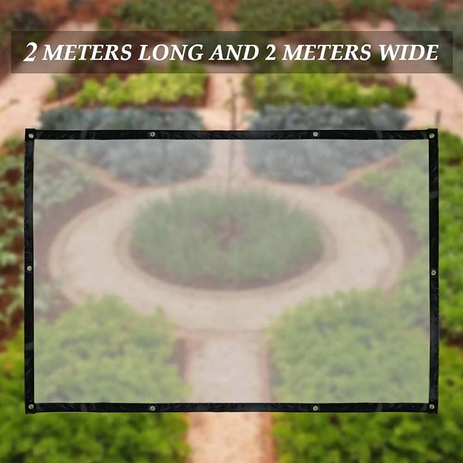 7 * 10ft 7 * 13ft 10 * 10ft Poly Tarpaulin Tarps Transparent,Thickened Tear Resistant,Outdoor Garden Rainproof Covering,Clear Greenhouse Heavy Duty Tarp(7x10 ft(2x3m))