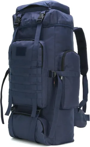 70L Hiking Backpack for Men Waterproof Military Camping Rucksack Travel Daypack