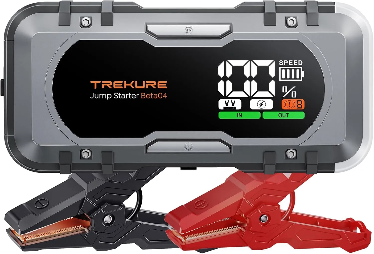 8-in-1 Car Battery Jump Starter 7000A Peak 65W Fast Charging Portable Car Battery Jumper Starter Portable (All Gas/10L Diesel) Jump Box with Extended Jumper Cables
