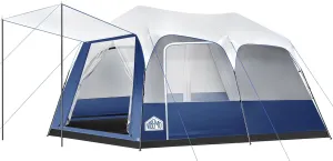 8/10 Person Instant Camping Tent, Pop-Up Family Tent for Instant Easy Setup, Spacious Interior, Includes Rainfly, Room Divider, Carry Bag, Backpacking Tents for Camping, Hiking, Sleepovers