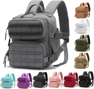 9L Mini Backpack for Women, 9L Small Hiking Backpack of Gym, Travel, Camping (Grey)