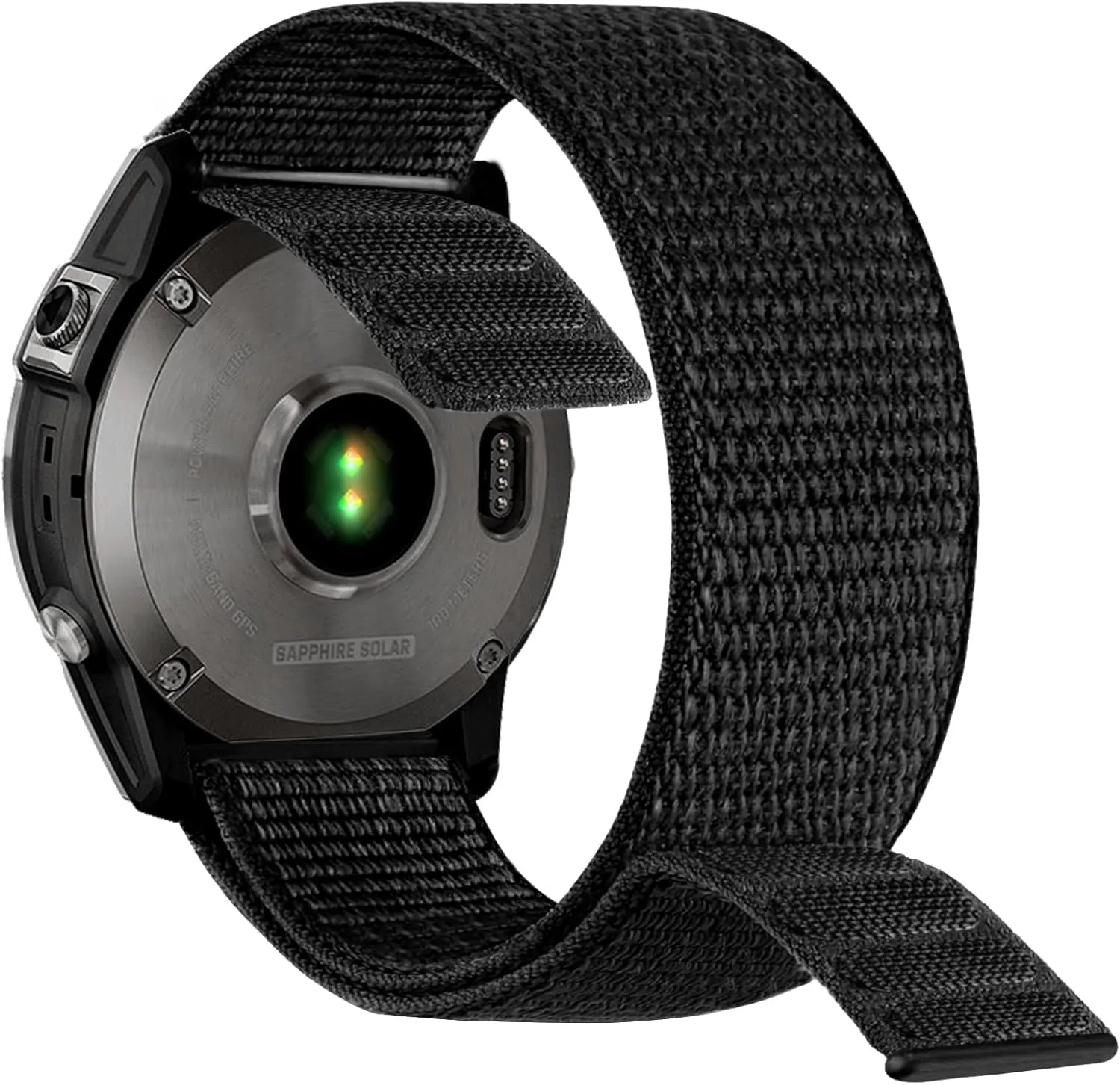 Abanen Hook and Loop Quick Dry Watch Band for Fenix 8 / epix Pro/Fenix 7/6/5 (47mm), 22mm Woven Nylon Ultralight Sport Wristband Strap for Garmin Instinct 2, Instinct 3 45mm