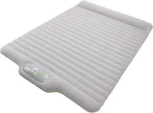 Air Mattress Travel Bed Sleeping Pad, Inflatable Sleeping Pad for Camping, Thickened Surface Built in Pillow, for Home Camping SUV Truck RV Tent (Gray)