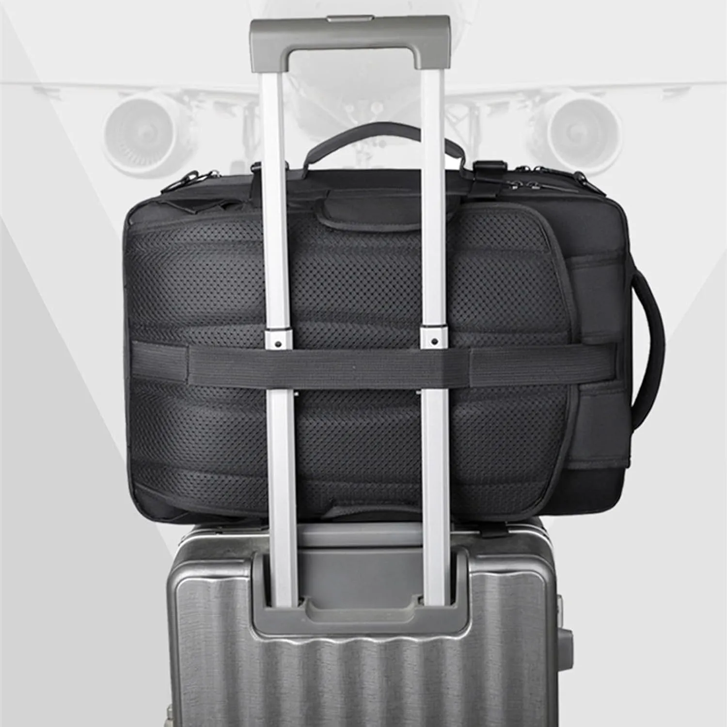 Airback Backpack, Travel Backpack with Vacuum System, Expandable Backpack with Vacuum Compression (Style B,One Size)