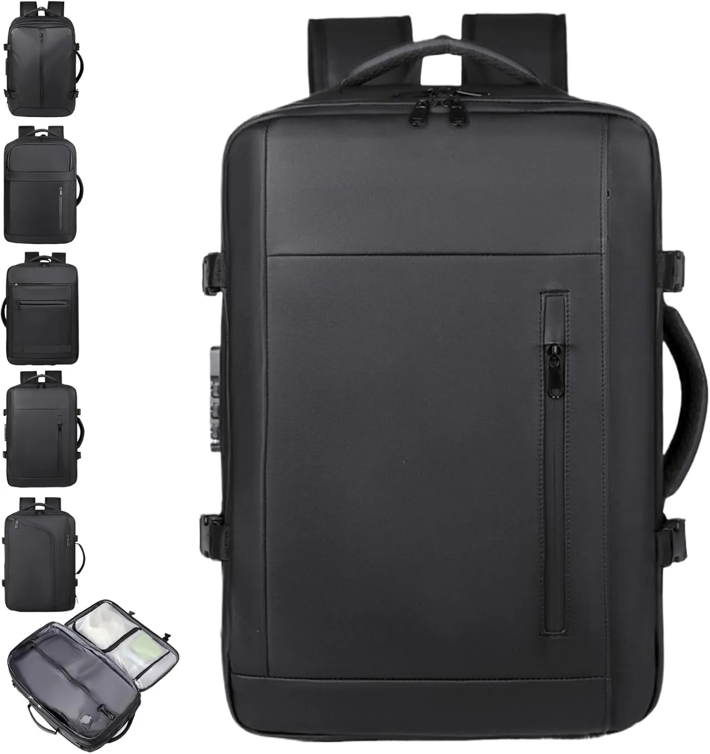 Airback Backpack, Travel Backpack with Vacuum System, Expandable Backpack with Vacuum Compression (Style B,One Size)