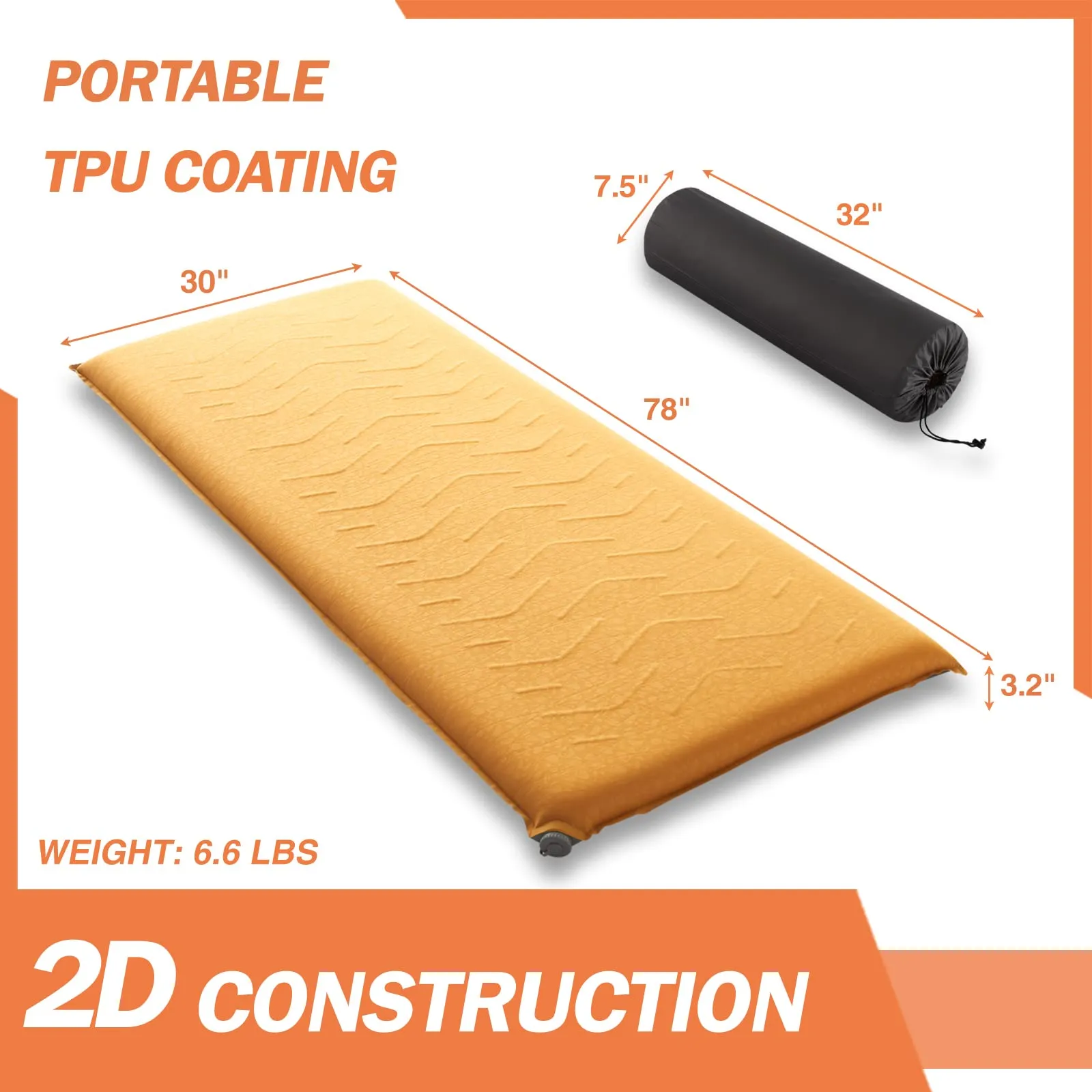 Airelax 2D Self Inflating Sleeping Pad for Camping