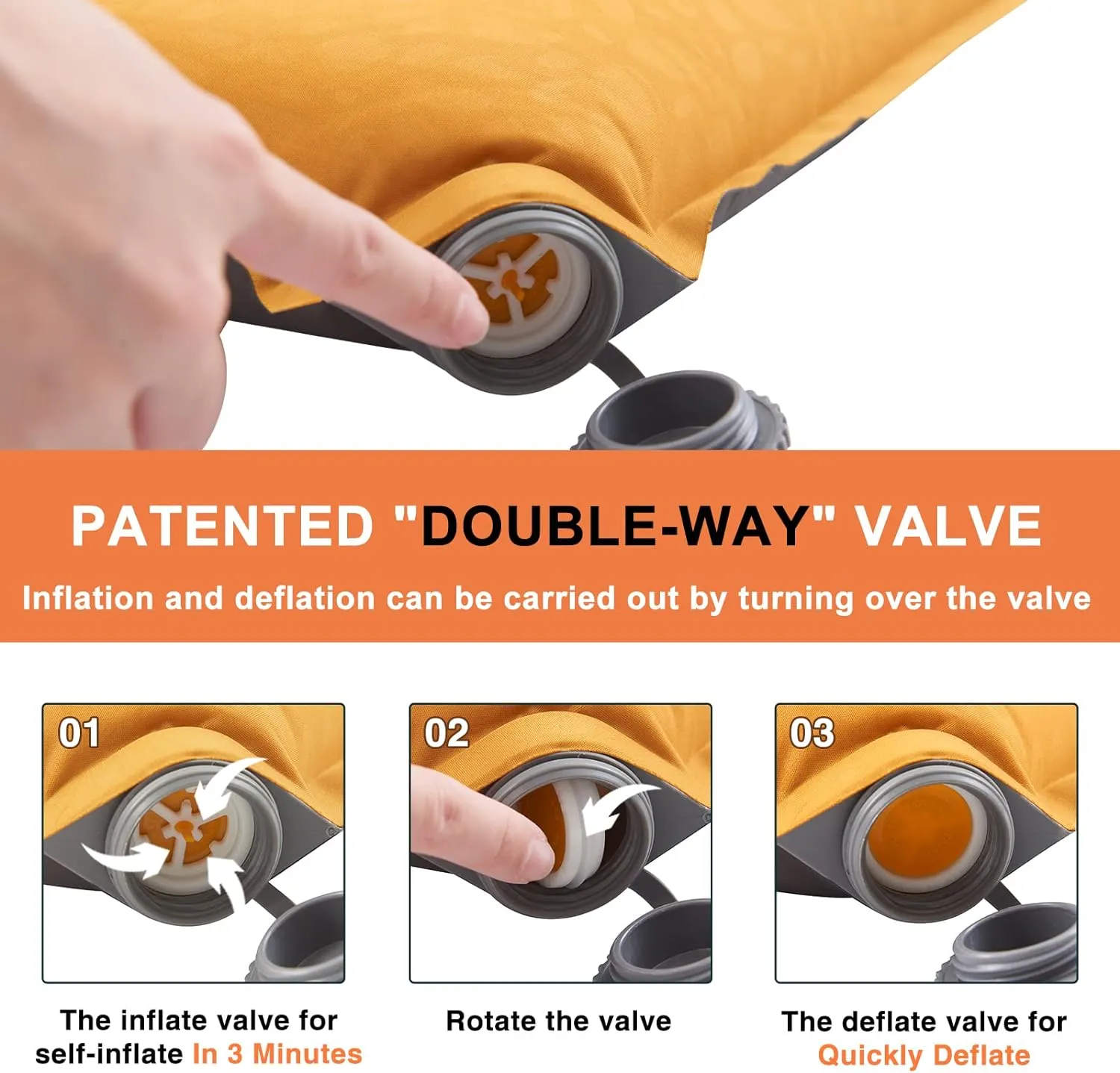 Airelax 2D Self Inflating Sleeping Pad for Camping