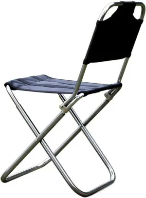 AISHANBAIHUODIAN Folding Fishing Chair Backrest Beach Chairs Lightweight Camping Hiking Seat Garden Ultralight Office Home Furniture BBQ Stool (Color : 34x23.5cm)