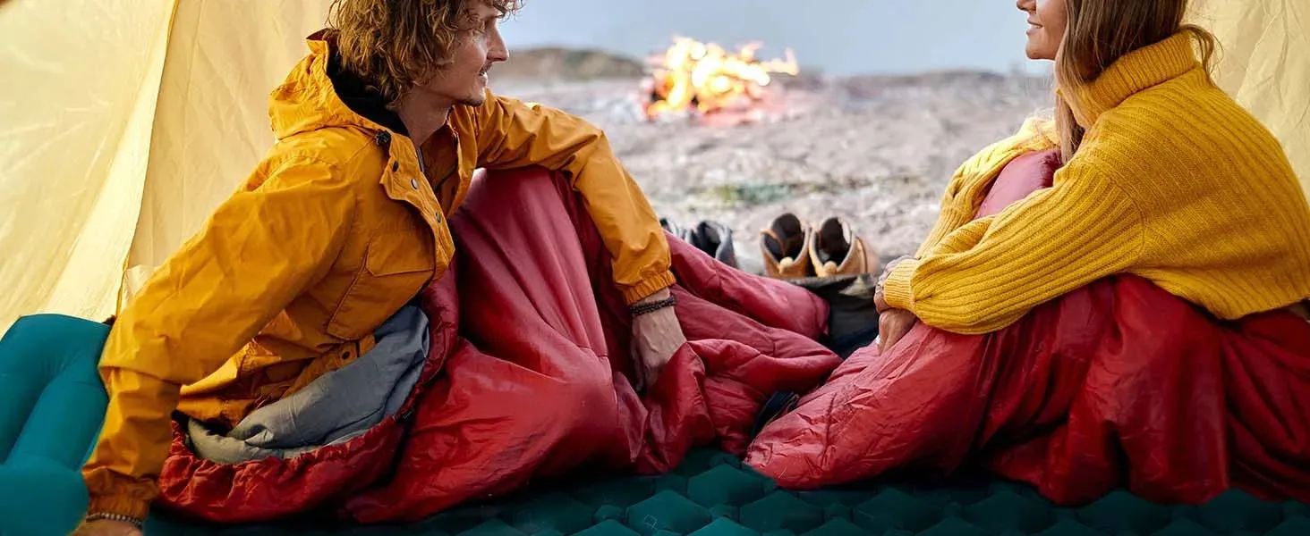 AKSOUL Ultralight Self-Inflating Camping Sleeping Pad with Foot Pump