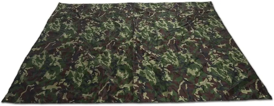 Alomejor Waterproof Camping Ultralight Tent Tarp Multifunctional Camouflage Footprint Ground Sheet Mat for Ourdoor Picnic Blanket
