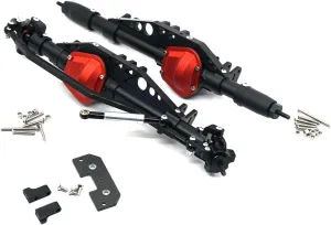Aluminum Axle Front & Rear Axle for 1/10 RC Crawlers Axial Wraith 90018 90048 90053
