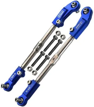 Aluminum   Stainless Steel Adjustable Front Steering Tie Rod for Arrma 1:8 KRATON 6S / RC Talion 6S / Outcast 6S / Electric Talion 6S / Notorious 6S / KRATON 6S V5 / Notorious 6S V5 - Blue