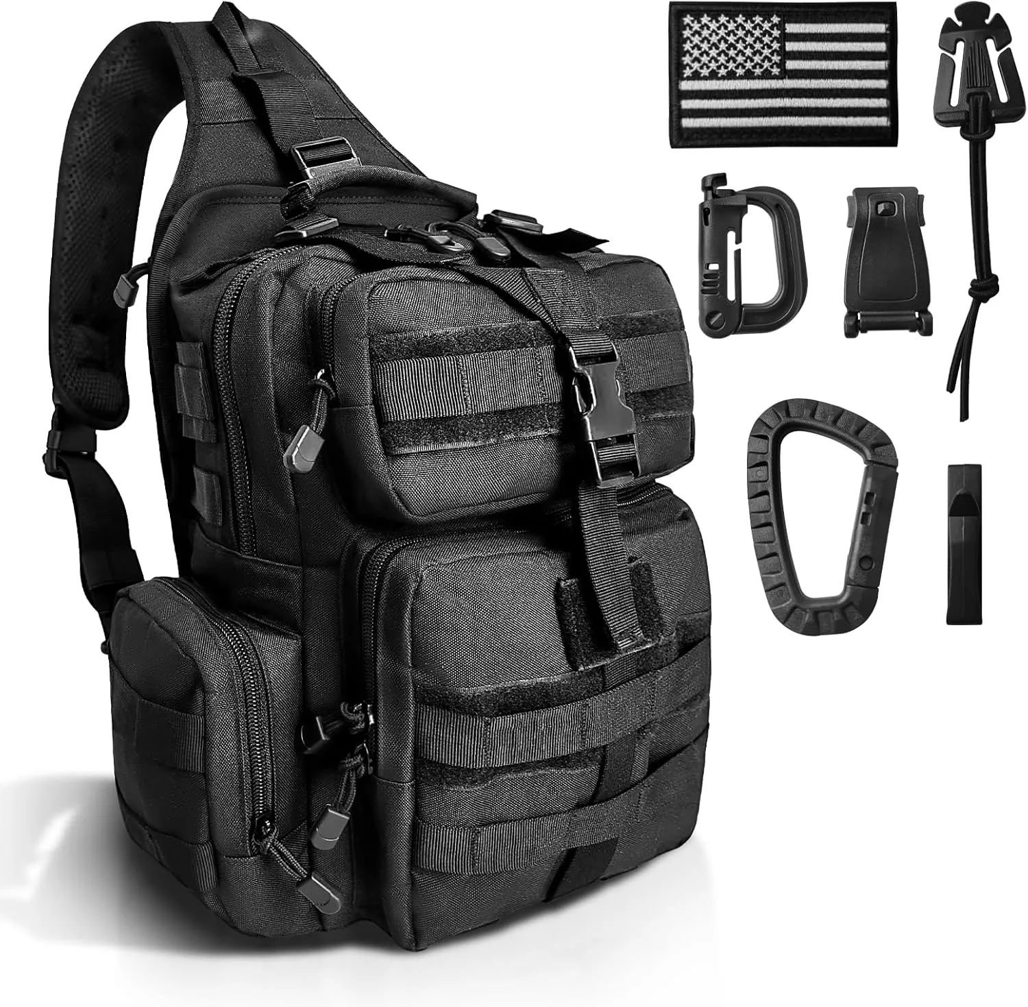 ALVOD Tactical Backpack for Men, Shoulder Backpack for Hiking