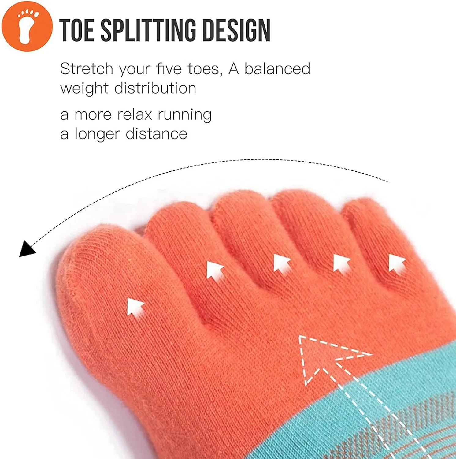 AONIJIE Pack of 3 Sports Socks Athletic Five Toe Socks for Men Women Running Hiking Wicking Crew Low Cut S M L Sizes