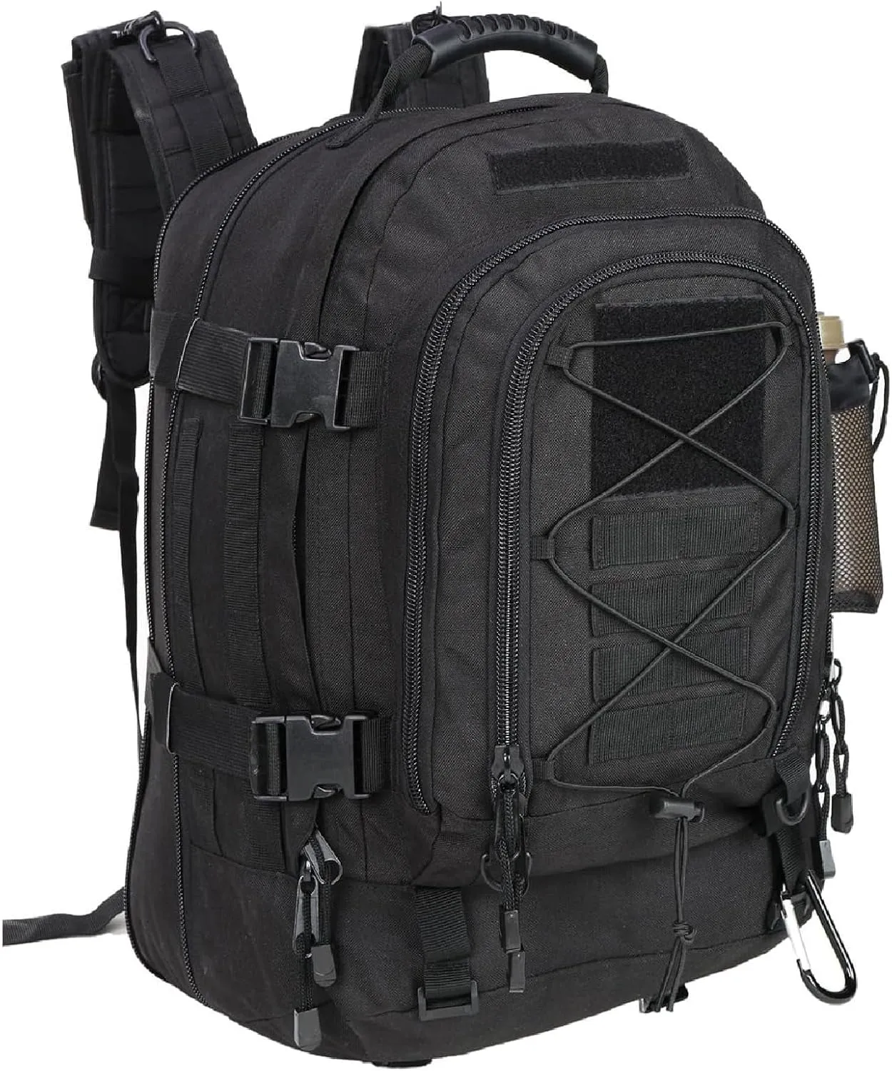 APLUSH Large Tactical Backpack for Men,Outdoor Waterproof Rucksack for Travel, Work,Camping,Hunting,Hiking,Sports,Black a,One Size