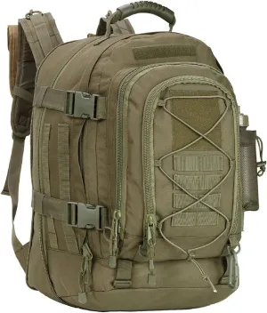 APLUSH Large Tactical Backpack for Men,Outdoor Waterproof Rucksack for Travel, Work,Camping,Hunting,Hiking,Sports,Green,One Size