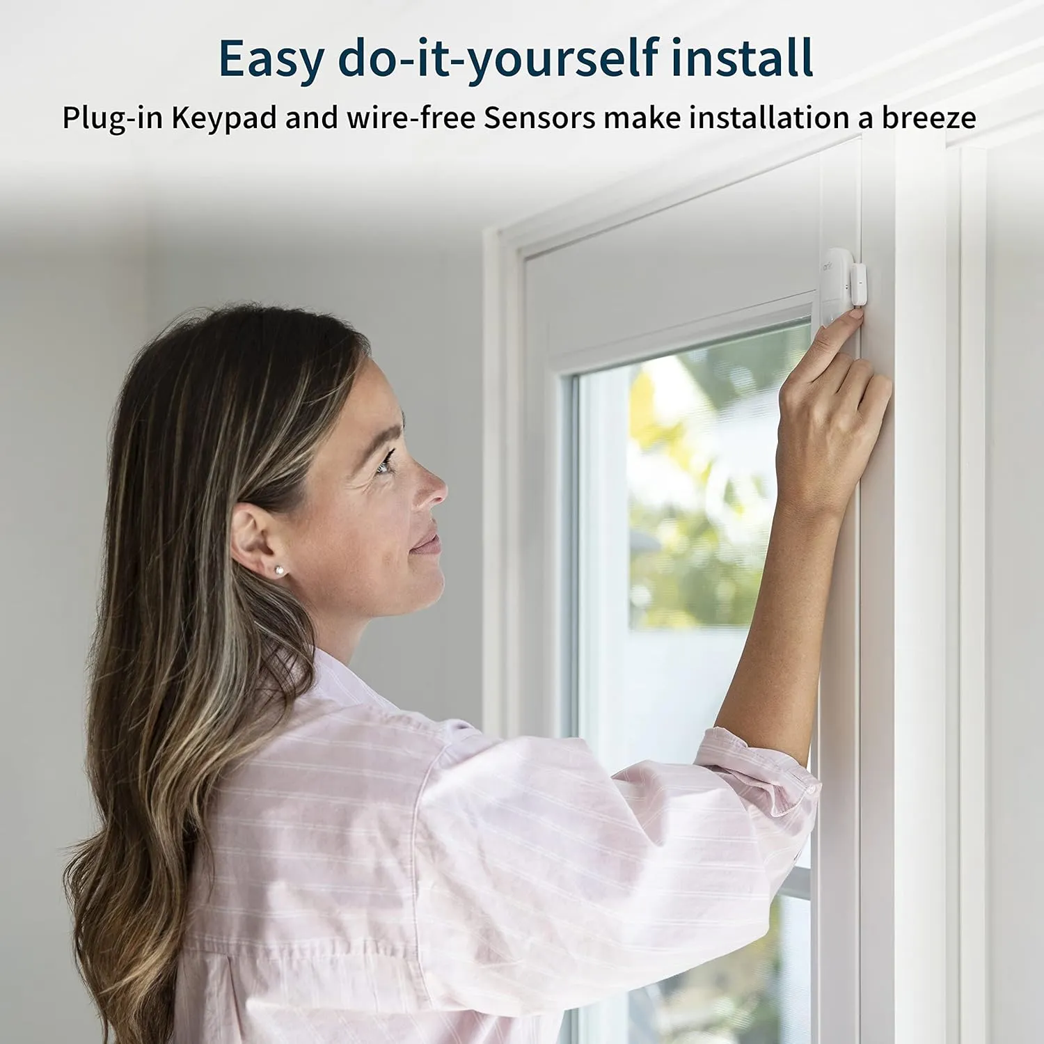 Arlo Home Security System - Alarm System with Wired Keypad Sensor Hub, 5 8-in-1 Sensors & Yard Sign - No Contract Required - DIY Installation - White, SS1501