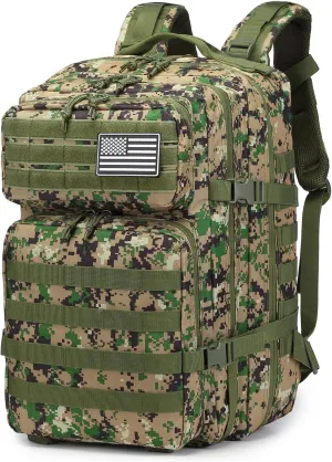 ATBP Military Tactical Molle Rucksack Backpack 45 Liters Hiking Daypack for Travel Hunting Camping