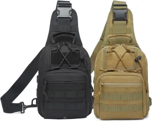 ATBP Small Tactical Sling Backpack Bag for Men Military Shoulder Bag Pack EDC Crossbody Bag for Hiking 7 Liters