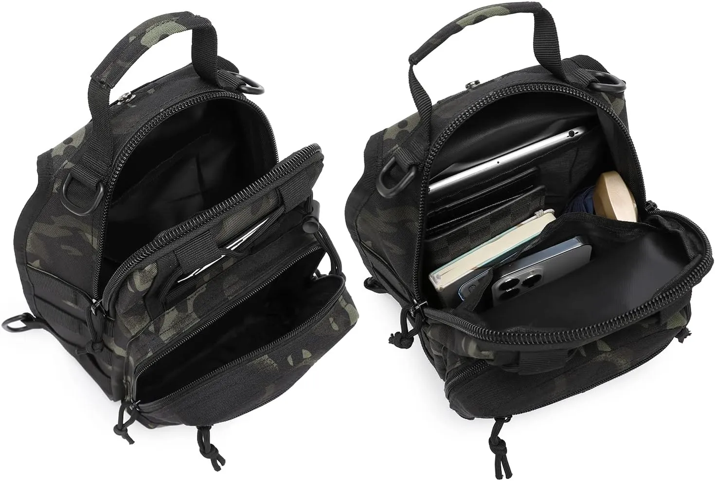 ATBP Small Tactical Sling Backpack Bag for Men Military Shoulder Bag Pack EDC Crossbody Bag for Hiking 7 Liters