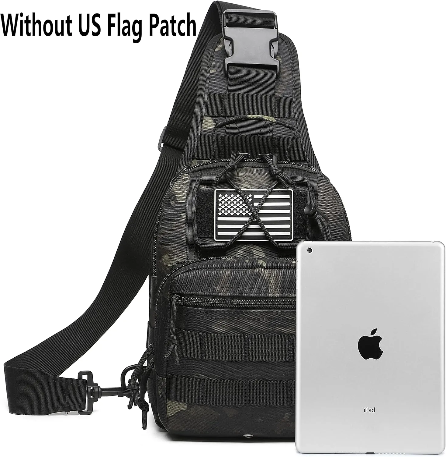 ATBP Small Tactical Sling Backpack Bag for Men Military Shoulder Bag Pack EDC Crossbody Bag for Hiking 7 Liters