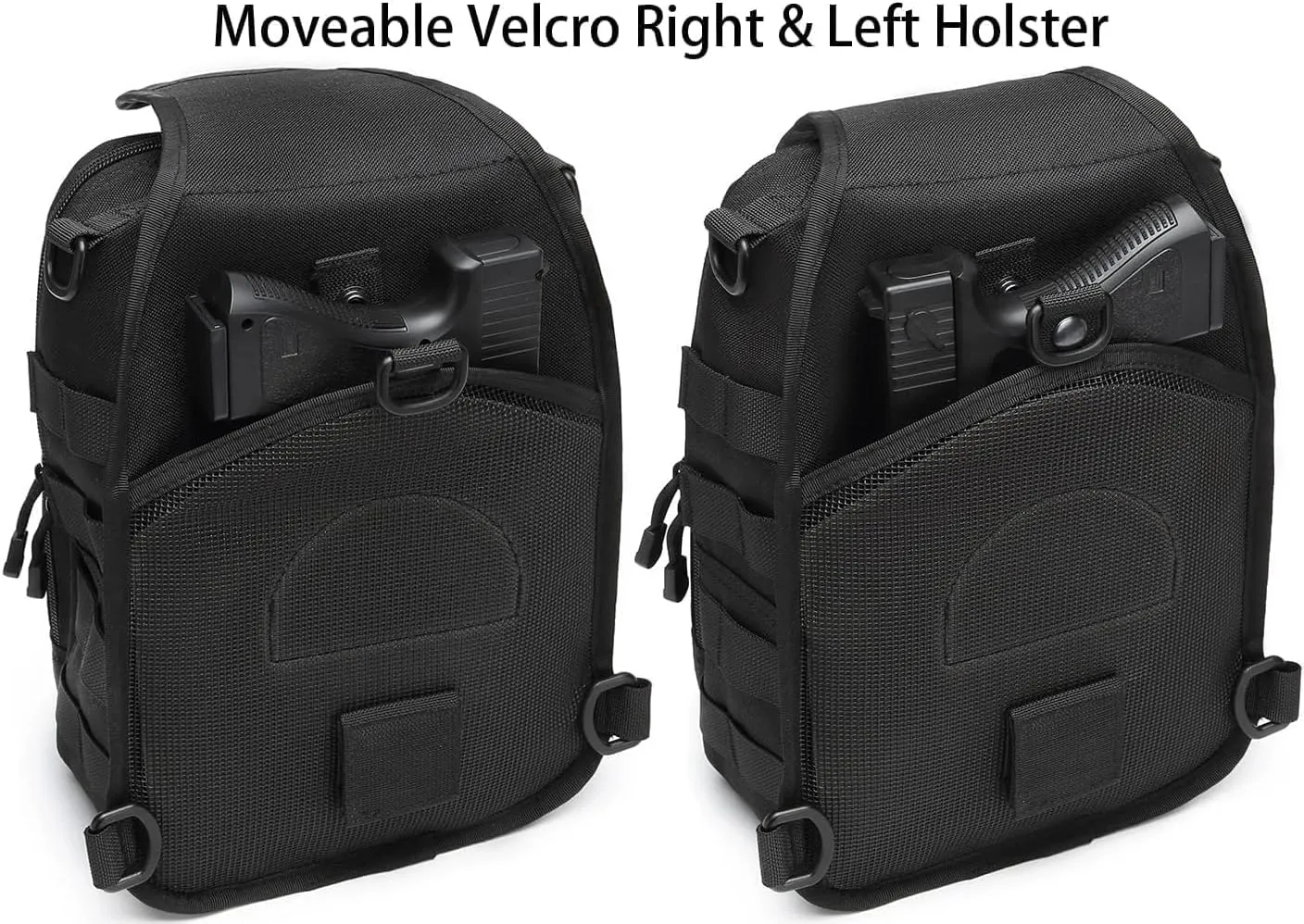 ATBP Small Tactical Sling Backpack Bag Holster One Over Shoulder Bag Pack Men With Universal Holster