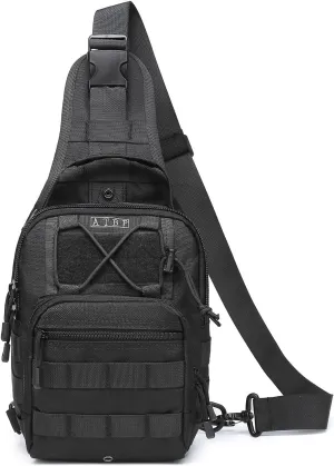 ATBP Small Tactical Sling Backpack Bag Pack for Men Military Shoulder Bag Molle Crossbody Bag for Hiking 6 Liters