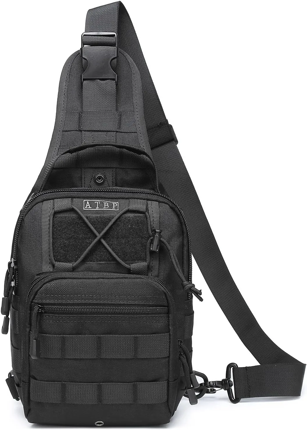 ATBP Small Tactical Sling Backpack Bag Pack for Men Military Shoulder Bag Molle Crossbody Bag for Hiking 6 Liters