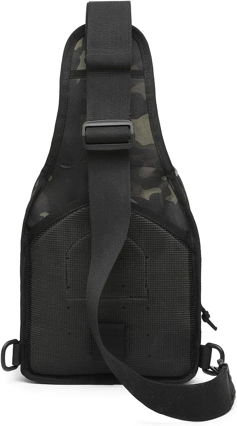 ATBP Small Tactical Sling Bag for Men with Holster Military EDC Shoulder Bag CCW Crossbody Bag 7 Liters