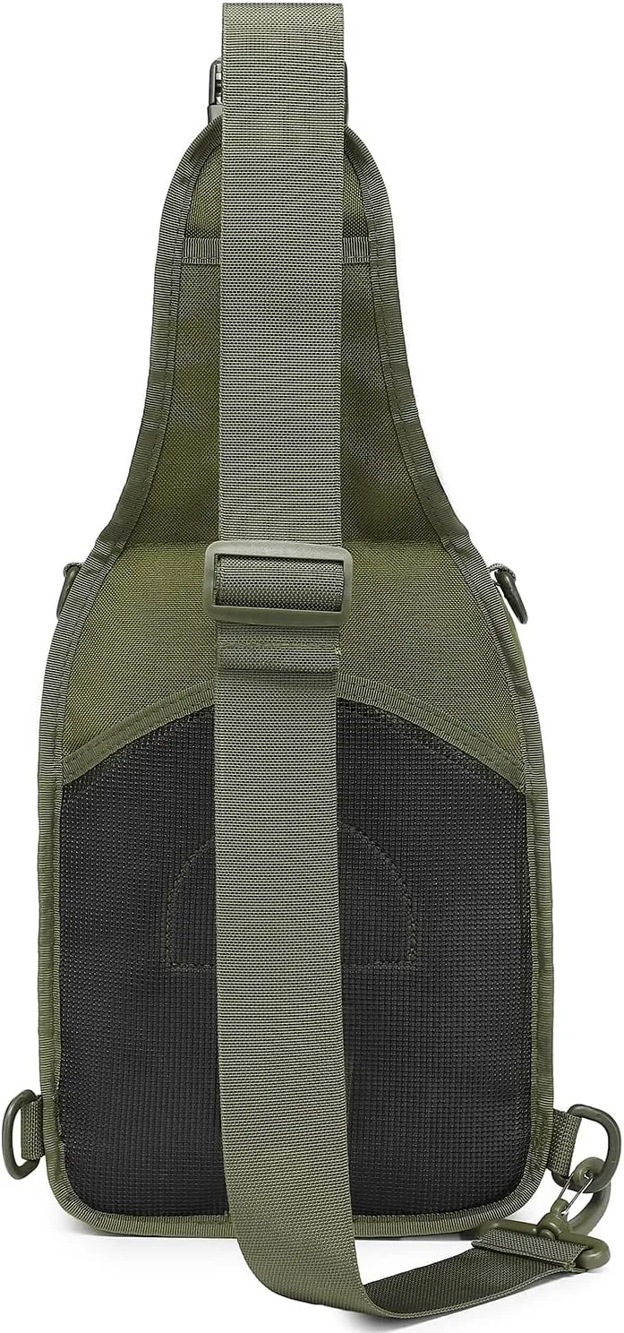 ATBP Tactical Sling Backpack Bag Pack for Men Military One Strap Shoulder Backpack Crossbody Bag With Holster 10 Liters