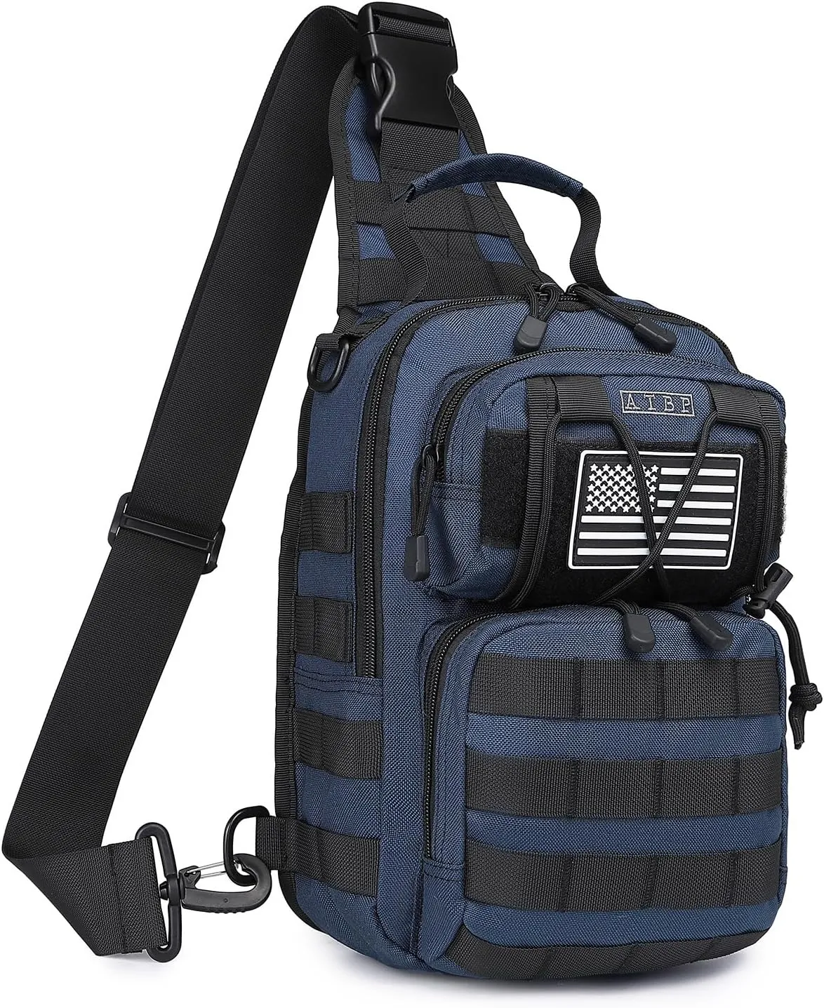 ATBP Tactical Sling Backpack Bag Pack for Men Military One Strap Shoulder Backpack Crossbody Bag With Holster 10 Liters