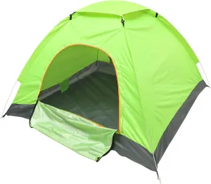 Automatic 3-4 Person Folding Tent Large Beach Tent Grey 200x200x135cm 1000mm Waterproof
