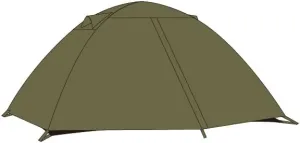 Avocado Green 4 Person Tent,Double Layer,Windproof,Waterproof for Family Outdoor Camping