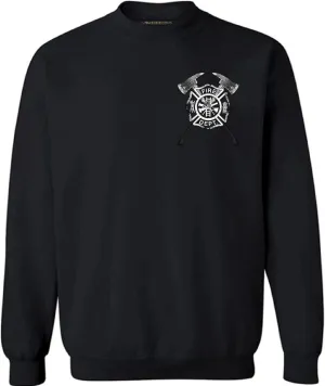 Awkward Styles Firefighter Sweatshirt Unisex Fire Dept. Shield Axes Sweater