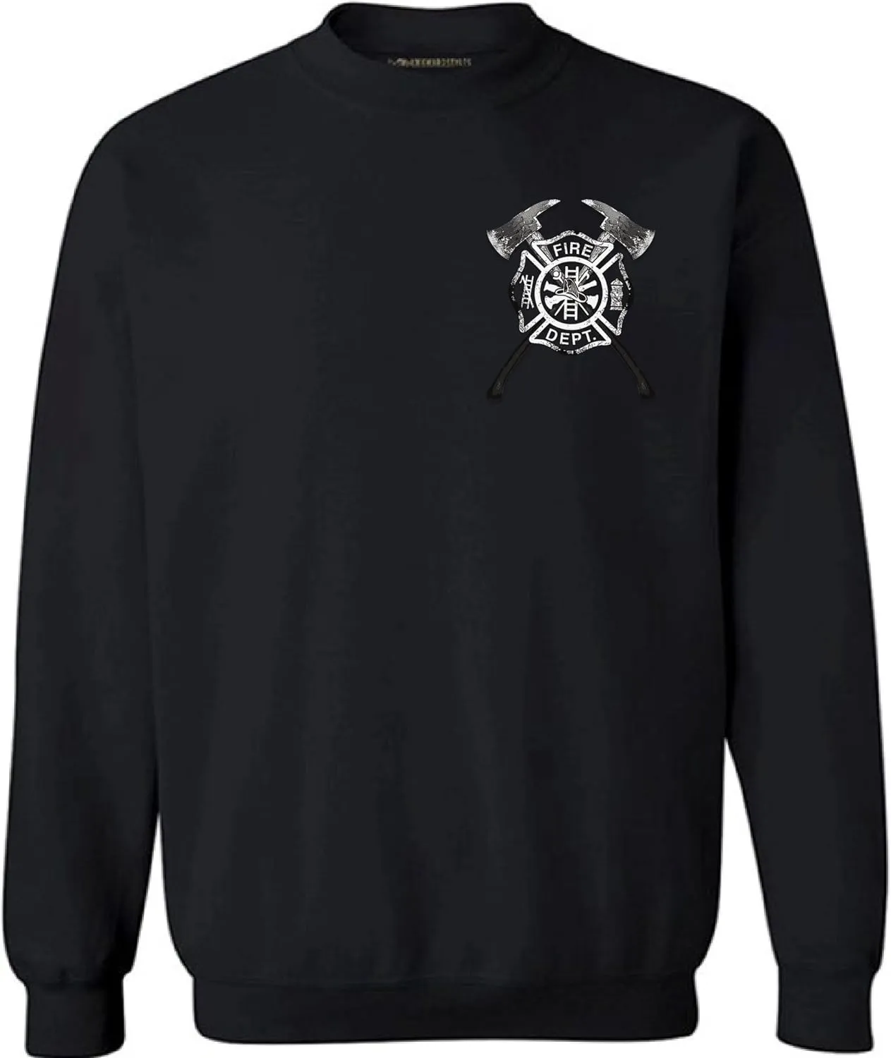 Awkward Styles Firefighter Sweatshirt Unisex Fire Dept. Shield Axes Sweater