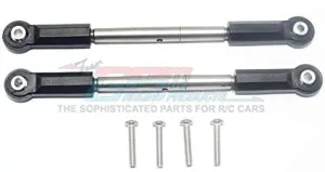Axial Yeti XL Monster Buggy Upgrade Parts Stainless Steel Front Steering Tie Rod With Plastic Ball Ends - 1Pr Set