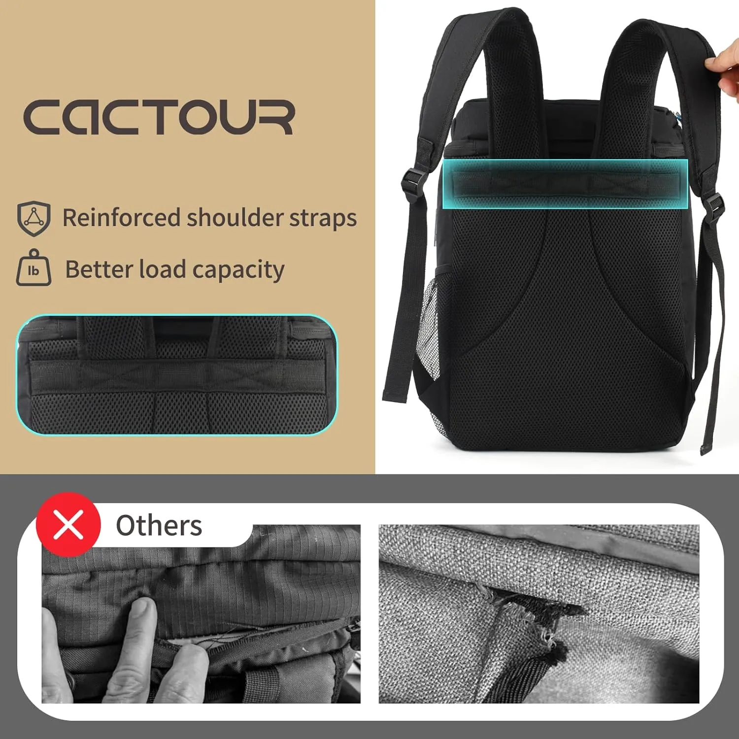 Backpack Cooler,36 Can Cooler Backpack & Portable Lightweight Backpack Coolers Insulated Leak Proof for Men and Women