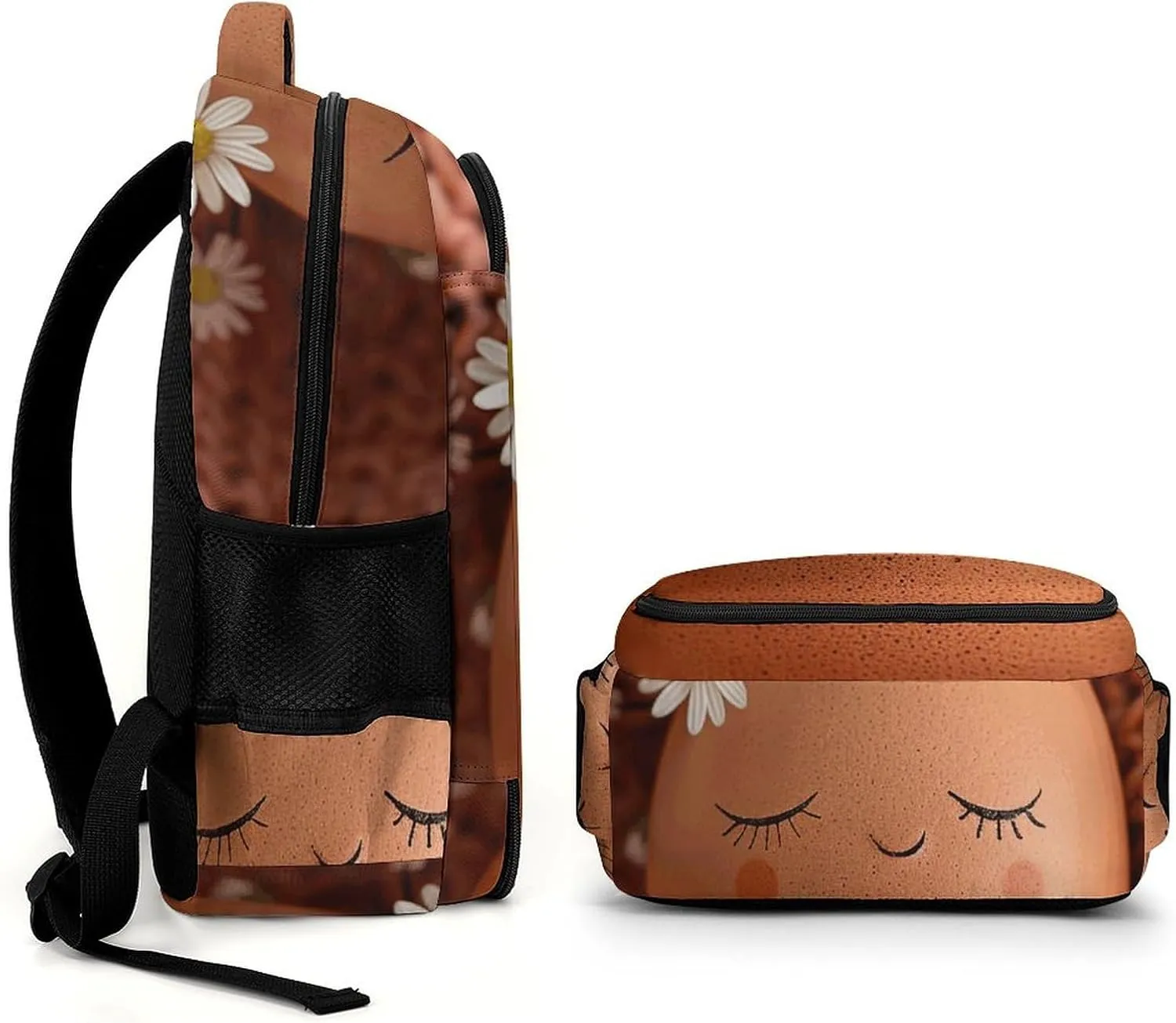 Backpack for Men Women Laptop Backpack Brown Eggs And Flowers Casual Daypack Laptop Bag for Travel
